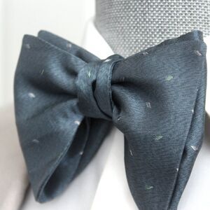 NWT Men's Self tied Bow Tie Dusty Blue Silk Butterfly Bowtie big bow‎ tie S549